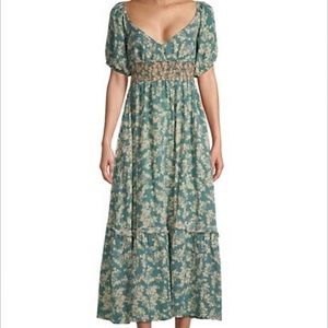 NWOT Free People Ellie MIDI Dress w Pockets Medium